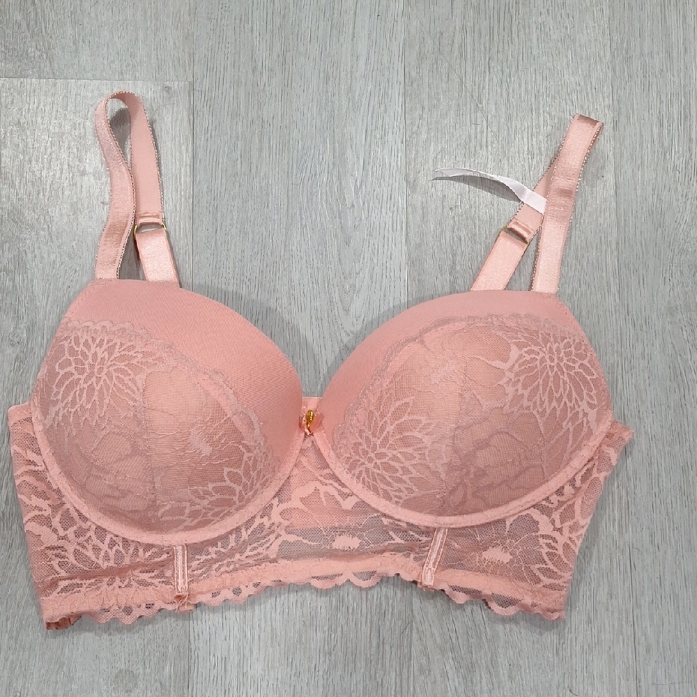 Daisy Fuentes Blush Lace Bra- 40D